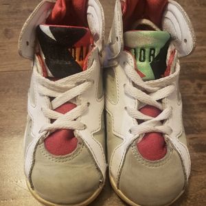 Jordans retro 7 tb hare toddler sneaker. 8c